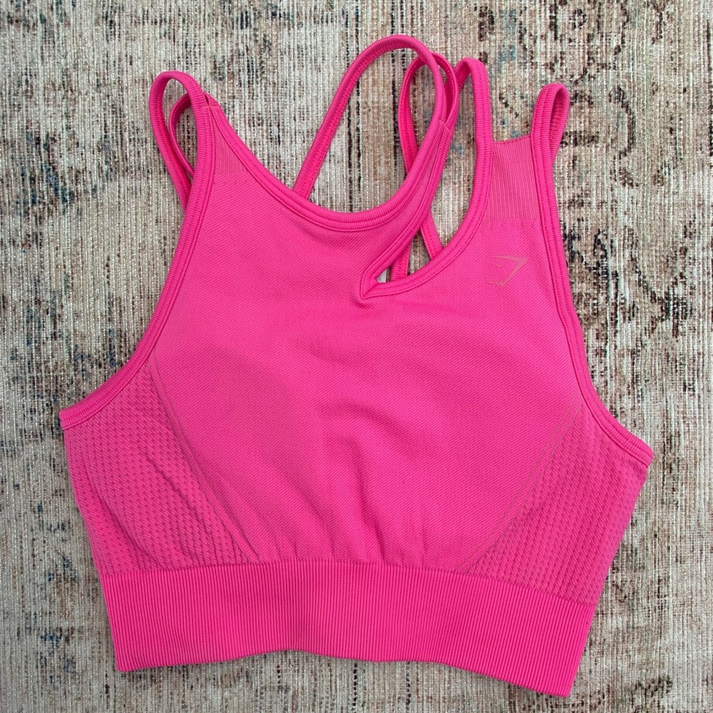 Gymshark hot pink sports bra - Size Small - EUC